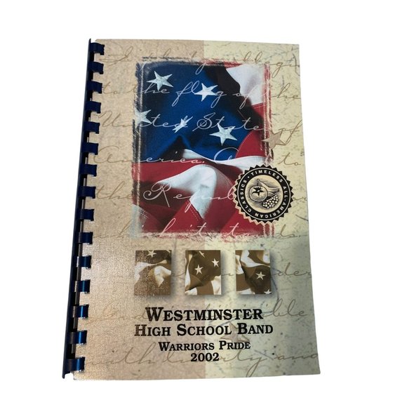 Westminster high school band warriors pride recipe cookbook spiral bound - Picture 1 of 4